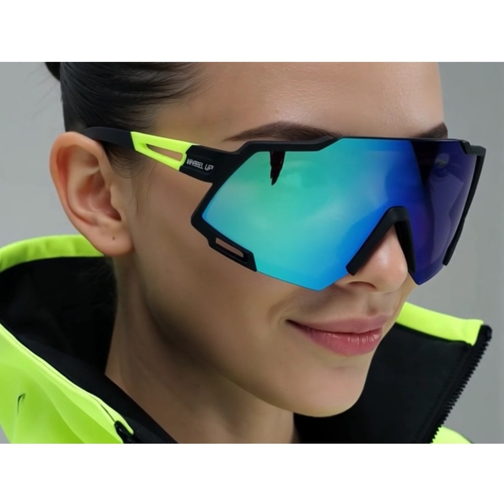 Cycling‎ Sunglasses Polarized Sports Greend Mirror Reflective Men Lentes Gafas